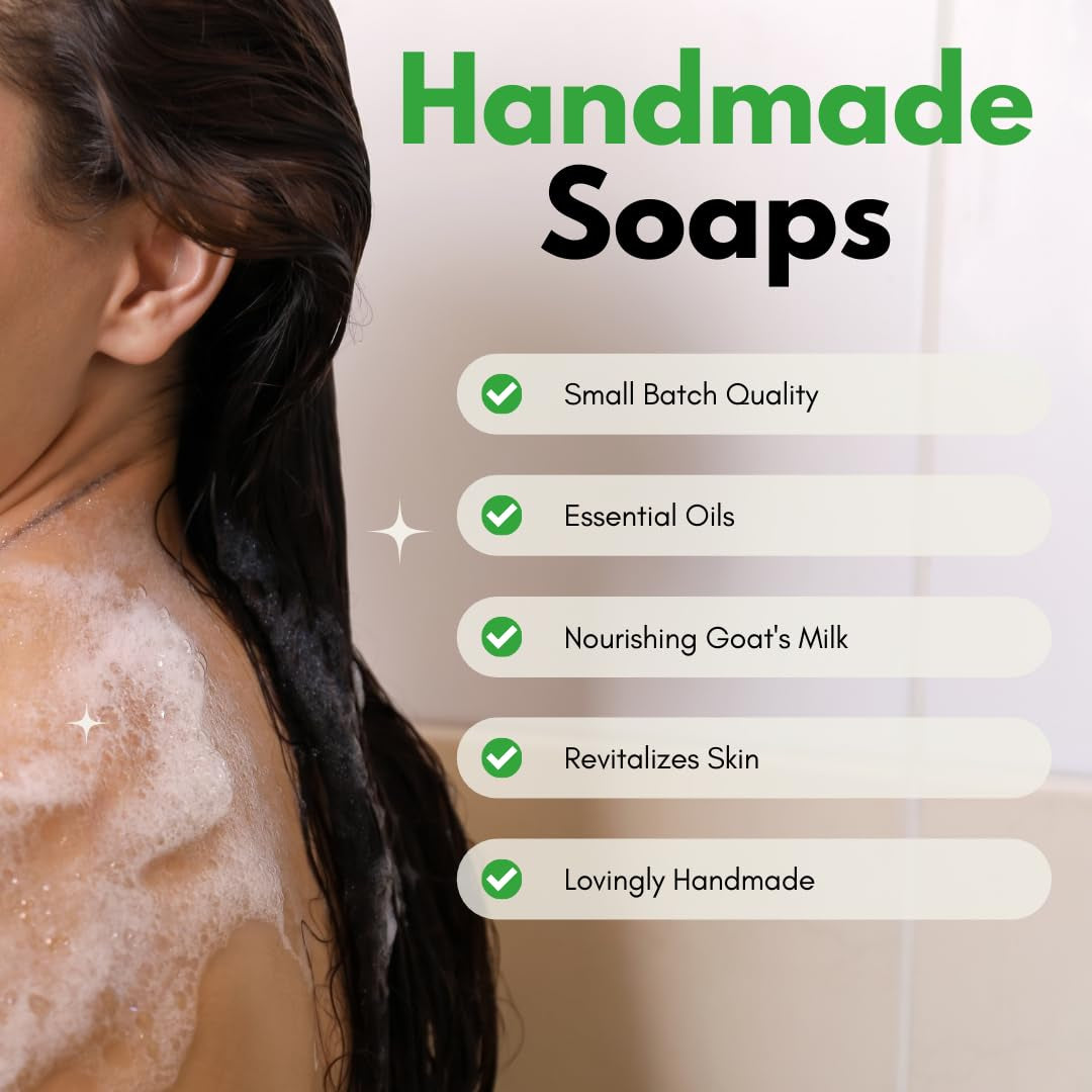 Bentonite Clay Detoxifying Soap, Detoxifying Body Soap, Soap Bar, Body Soap Bars Moisturizing, Bentonite Clay Powder, Detoxifying Soap, Essential Oil Soap, Goat Milk Soap, 4 Oz. Bar (2 Pack)